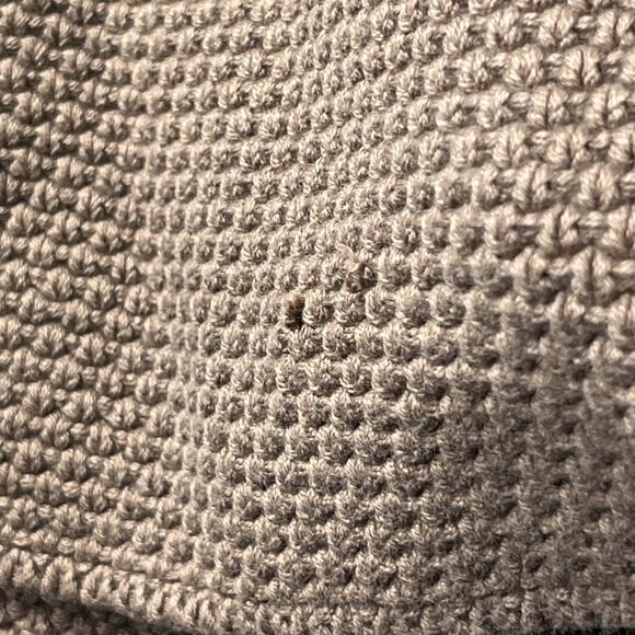 Willow Cardigan Sweater M Brown Heavy Knit Cotton Boho Lagenlook Wooden Buttons - Picture 7 of 14